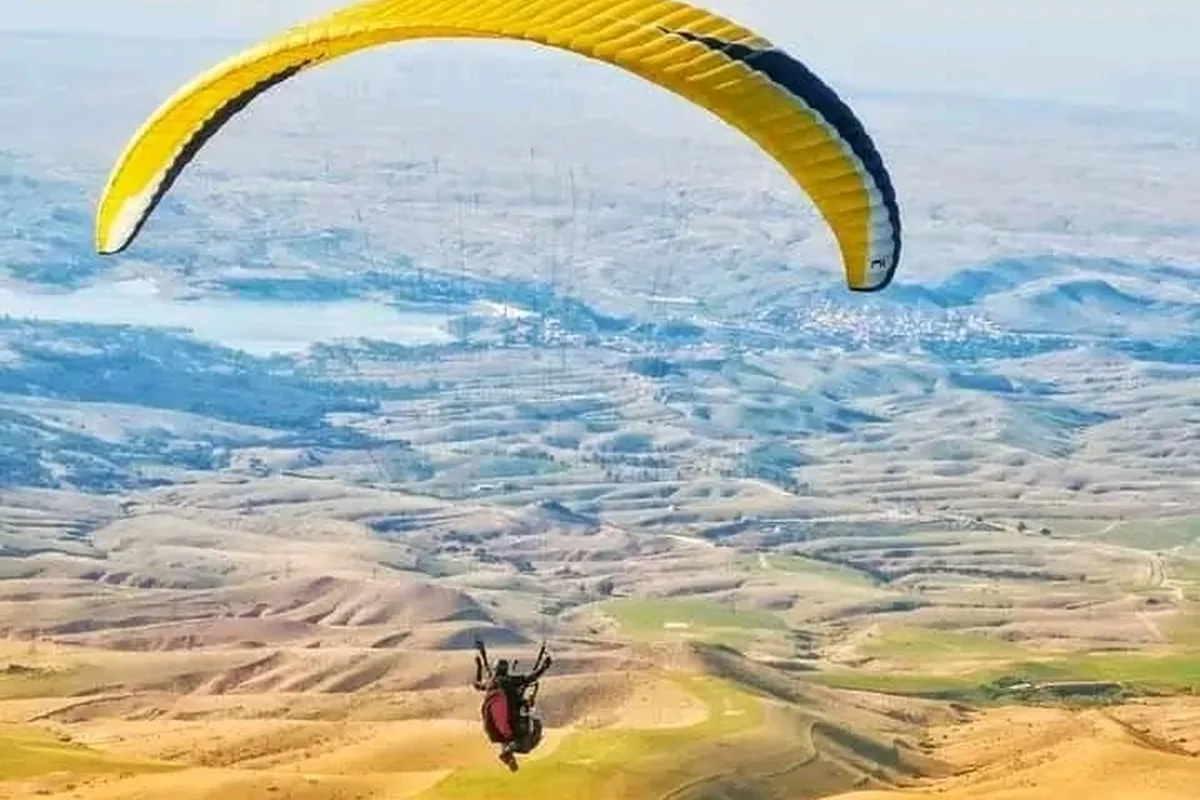 Tandem Paragliding Flight over the Atlas — Marrakech
